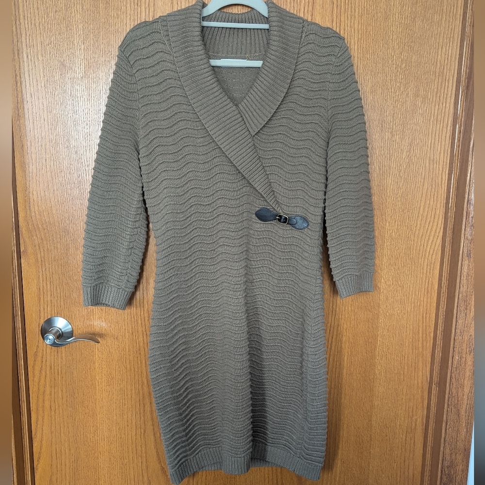 Calvin Klein Taupe Midi Dress